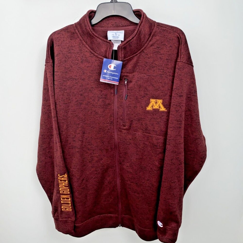 Minnesota Golden Gophers Champion Athleticwear Full Zip Jacket Men’s XL NWT